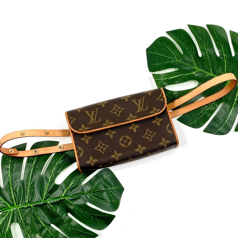 Louis Vuitton Florentine Waist Belt Bum Bag Monogram Crossbody Shoulder Clutch - Picture 2 of 16